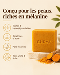 Savon curcuma pour peaux riches en mélanine