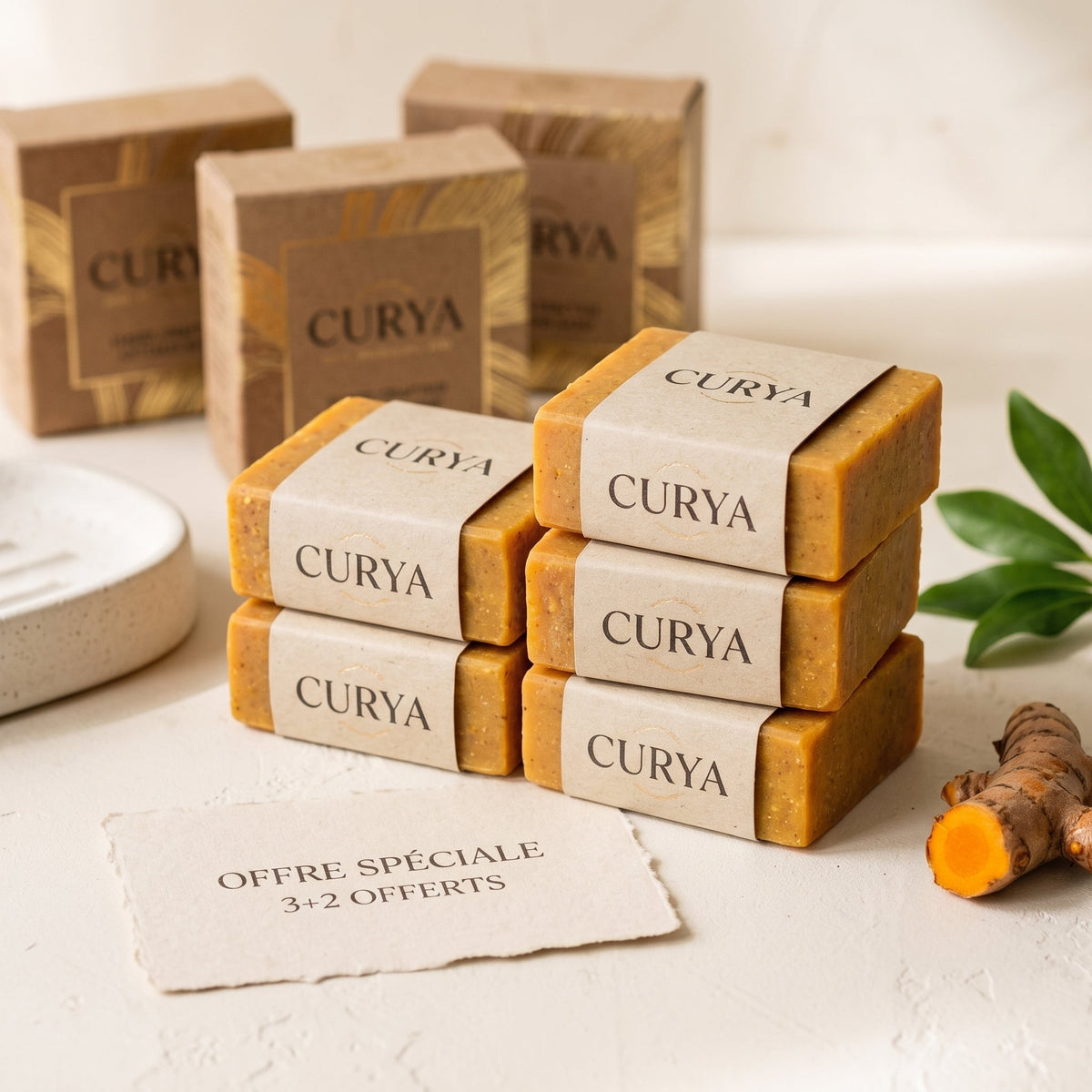 Savon curcuma Curya